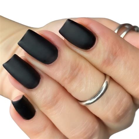 best matte black nail polish.